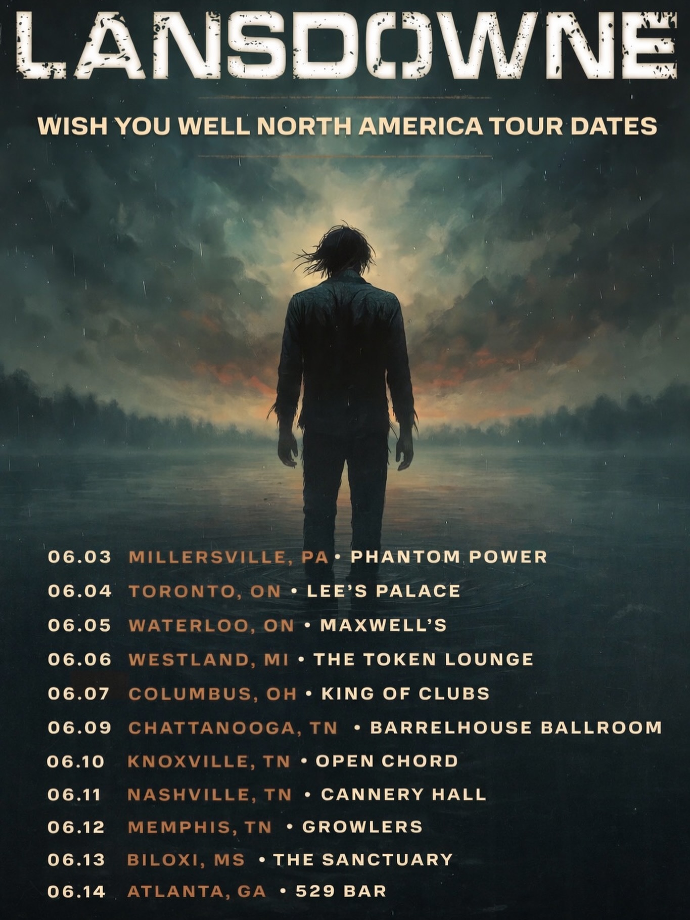 Lansdowne Wish You Well Tour Poster 2026